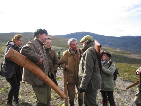 Grouse moor shooting guests